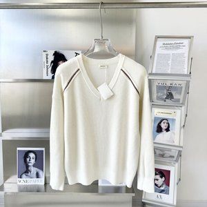 High quality - BC23 new autumn and winter cashmere wool pullover V-neck chain de